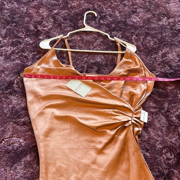 NWT Eesome Elegant Copper Slip Dress size L - Picture 6 of 8